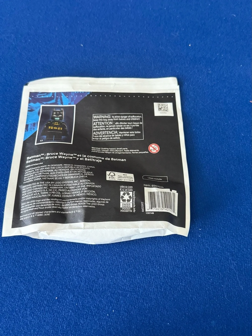 Lego Batman Mini Build Set - Black and Blue